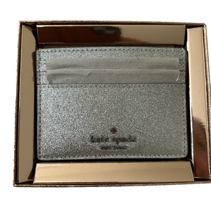 NIB Kate Spade Glitter Card Holder